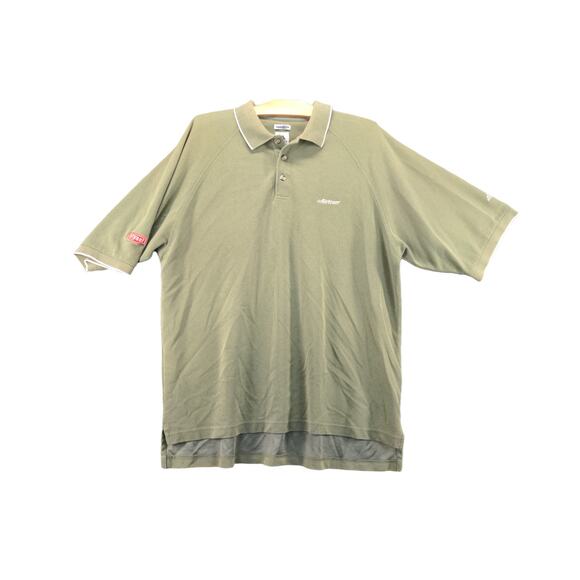 Mens Adidas Climalite Short Sleeve Polo Shirt Size XL Green Airtron Embroidered - Picture 1 of 13